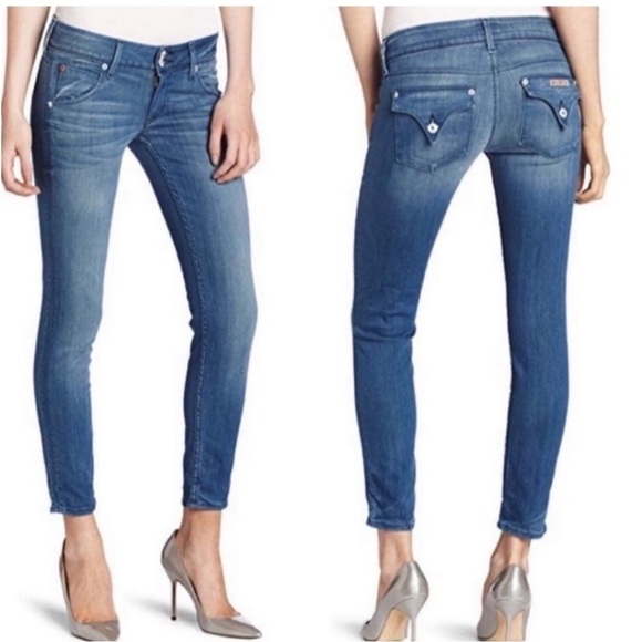 Hudson Skinny Ankle  Collin Flap Pocket Jeans Sz 28 EUC - Picture 1 of 8